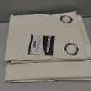 PrinceDeco 100% Blackout Curtains 96 Inches Long 2 Panels Sets Linen Black Out Curtains for Bedroom Thermal Curtains Room Darkening with White Liner Backing for Nursery Decor,52X96 Inch,Bleached Sand