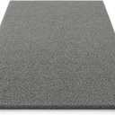 FloorTags Vinyl Mesh Entry Mat 4 x 15  Gray Heavy-Duty Open-Back Mat with Scraper Design for Cleaner, Drier Entrances | Indoor/Outdoor Drainage (Grey)