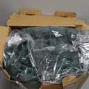 Bedsure Fluffy Duvet Cover Set - Ultra Soft Plush Shaggy Comforter Cover King Size, Warm Flannel Fleece Bed Sets for Winter, 3 Pieces (Striped Pattern, Forest Green) (King (104" x 90"))