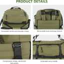 Vomgomfom 86L Collapsible Wheeled Luggage with Removable Backpack Straps,Waterproof Rolling Duffle Bag with Quilted Base,Army Green