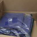 Samsill 1 Inch 3 Ring Binders, Economy Round Ring, Clear View Cover, 200 Sheet Capacity - for School, Home, Office - Blue, 12 Pack