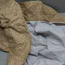 Walrus Round Vinyl Fitted Tablecloth with Flannel Backing Elastic Edge Design Table Cover Waterproof Oil-Proof PVC Table Cloth Stain-Resistant Best for 45"-56" Round (Weave)