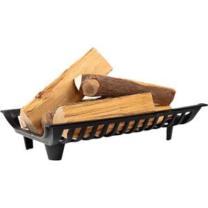 AGTEK 24 inch Fireplace Log Grate Heavy Duty Solid Steel Fire Grates Wood Stove Chimney Burning Rack Holder