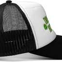 St Patricks Day hat Green Baseball Cap Shamrock Embroidered for man Women Funny (One Size, Drink_black_green)