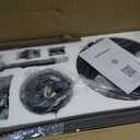 Farmhouse Ceiling Fans with Lights and Remote, 60 Inch Industrial Caged