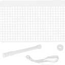 QCG Pool Skimmer Guard Kit - Skimmer Shield for Inground Pool, Leaf Guard Skimmer Net with Adjustable Telescopic Pole and Elastic Rope, Leaf Protection Debris Prevent Blockage