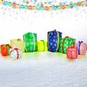 Liliful 11.5 ft Giant Christmas Inflatable Outdoor Decorations Gift Boxes Blow Yard Decorations with LED Light Large Inflatable for Holiday Party Lawn Garden Winter Decorations