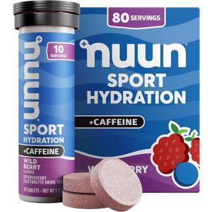 Nuun, Electrolyte Drink Tabs Energy Wild Berry, 8 Count, 1.9 Ounce (EXP 03/31/26)
