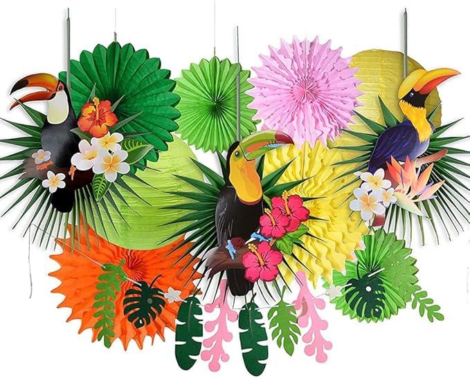 Easy Joy Toucan  Paper Fan Lantern Easy Joy Toucan  Paper Fan Lantern