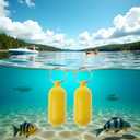 2 x 2 Pieces Yellow Floating Keychain Pills-Shape Float Key Rings for Boat Sailings Kayak Surfing Water Sports Floating Key Chain Sports Fan Key Chains Car Keychains Car Accessories