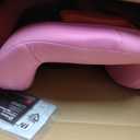 Diono Cambria LE, 2-in-1 Belt Positioning Booster Seat,Backless and High-Back Booster seat for Children from 40120 lb,17" Wide,6 Headrest Positions,Lightweight with Latch,Pink