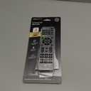 GE Universal Remote Control for Samsung, Vizio, LG, Sony, Sharp, Roku, Apple TV, TCL, Panasonic, Smart TVs, Streaming Players, Blu-ray, DVD, 4-Device, Silver, 33709
