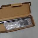 Ivilon Window Curtain Rod Decorative End Cap Design, 1 Inch Rod, 48 to 86 Inch. Chrome