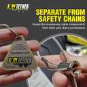 Trailer Independent Breakaway Cable Anchor Kit for Emergency Brake Activation, Dedicated Safety Attachment Point for Utility, Boat, RV and Horse Trailers, Built for Reliable Towing Safety