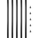 VEVOR Deck Balusters, 32"x0.75" Metal Deck Spindles, 101 Pack Staircase Baluster with Screws, Aluminum Alloy Deck Railing for Wood and Composite Deck, Square Baluster for Outdoor Stair Deck Porch