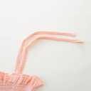 Toddler Girls Summer Outfits Clothes Sleeveless Pant Set Solid Color 100% Cotton Strap Ruffle Baby Clothes 6M~5T (12~18M, Light Pink)