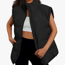 Womens Puffer Vests Fall Fashion Jackets Puffy Outfits 2026 Trendy Sleeveless Coats Outerwear Winter Clothes M