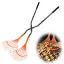 Leaf Grabber Rake with Long Handle,Metal Leaves Rakes,Lightweight Leaf and Grass Picker Upper,Leaf Collector for Lawn & Yard Shrub Cleanup.