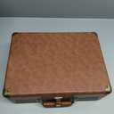 Victrola Journey Bluetooth Portable Suitcase Record Player  with Built-in Speakers, 3 Speed Vinyl Record Player, RCA Out, Headphone Jack (Brown)