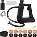 Cocktail Smoker Kit With Torch, 6 Flavors Wood Chips, Drink/Bourbon/Old Fashioned Smoker Kit, Whiskey Gifts for Men, Dad, Husband,Boss, Boyfriend (Without Butane) (Black)