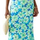 PRETTYGARDEN Women's Floral Bodycon Maxi Dress Summer Beach Sundress Sleeveless Spaghetti Strap Wedding Guest Dress (XXL)