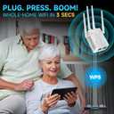 2026 WiFi Extender Signal Booster for Home & Outdoor - 5X Faster Internet Booster with Ethernet Port, Covers 13,000+ Sq.Ft House & Yard | Long Range Wireless Repeater Amplifier, Works with Any Router
