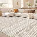 Nakagishi Boho 7x9 Area Rug Living Room Rugs Machine Washable Brown