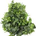 Artificial Eucalyptus Garland  6 FT Faux Greenery Vine with Rattan Texture, Frost White & Green Hanging Decor for Wedding, Home, Office and Coffee Shop(frost white)