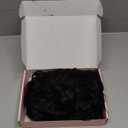 REECHO Curly Hair Extensions, 4PCS 16 inch Clip in Hair Extensions Lace Weft Short Curly Hair Extensions Clip Ins Invisible Natural Hairpieces for Women, Natural Black