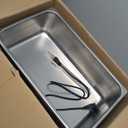 VEVOR Commercial Food Warmer, 1500W Electric Stainless Steel Steam Food Warmer, Fast Heating Countertop Buffet Bain Marie with Power Cord & Divider Strip, for Catering, Restaurants, Parties, Buffets (Full Size Pan)