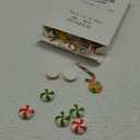 120 Mini Rainbow Candy Ornaments - Peppermint Candy Canes for Crafts & DIY (Multicolor, Cute Size)
