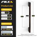 FILTA 10 Pack 6.3 Inch(160mm) Hole Centers Oil Rubbed Bronze Cabinet Pulls,Stylish Kitchen Cabinet Handles Zinc Alloy Cabinet Hardware for Cabinets Cupboard Handles Drawer Pulls