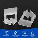 DGSL Tile Leveling System, 4650-Piece 1/8" Tile Spacers Clips Tile Tools, Tile Installation Tools for Professional Ceramic Tile and Stone Installation