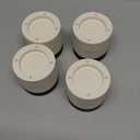 HANIHUA 4 Sets Furniture Risers Bed Risers (Beige), 1 inch or 2 inch Adjustable Round Bed Lifts Risers for Table, Sofa, Couch, Desk, Chair Risers Supports Up to 3,300 lbs