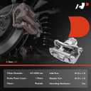 A-Premium Disc Brake Caliper Assembly with Bracket Compatible with Select Cadillac Models - CTS 2006-2007 2.8L/3.6L, STS 2005-2011 - Rear Left Driver Side