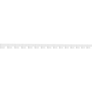 3"H x 1"P x 92 3/4"L Monroe Architectural Grade PVC Dentil Block Trim for 3/12. 4 Pieces