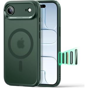 ESR for iPhone Air Case, Camera Control Cover, Compatible with MagSafe, Shockproof Military-Grade Protection, Magnetic Phone Case for iPhone Air, Classic Hybrid Case, Frosted Green