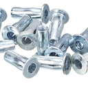 M5 Multi-Grip Rivet Nuts, 8 pcs Pre-Bulbed Shank Flat Head Threaded Insert Nut Carbon Steel Plus Nuts Construction Fasteners for Industrial