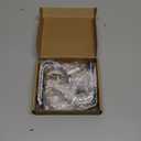 Christmas Stocking Holders Xmas Fireplace Hanger Hooks Set of 4(Rust Black)