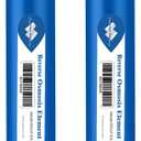 Membrane Solutions 150 GPD RO Membrane, Reverse Osmosis Membrane, RO Membrane Replacement, Reverse Osmosis Filter Replacement for Under Sink Home Drinking RO Water Purifier System (2 PACK)