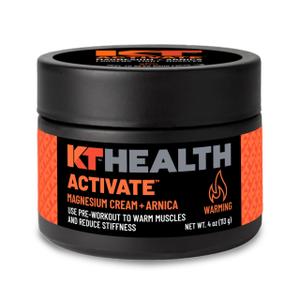 KT Health, Magnesium Cream, Activate - Warms & Loosens Tight Muscles - Use Pre-Workout to Reduce Stiffness
