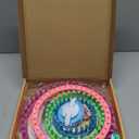 READAEER Round Knitting Looms Set Craft Kit Tool with Hook Needle and Pompom Maker