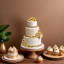 ASTARON 20 Pcs Ball Cake Topper Decorations Mini Balloons Cake Topper Sticks Gold Cake Picks Cake Balls for Graduation Wedding Birthday Cake Decorations