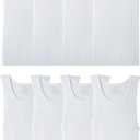 Fruit of the Loom Men's Sleeveless Tag Free Moisture Wicking Tank A-Shirt (Medium, 8 Pack - White)