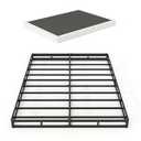 LUMUNANCE Box Spring Queen Size Bed Base, 5-Inch Height Mattress Foundation with Fabric Cover, Box Spring for Queen Bed, Easy Assembly