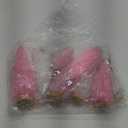 Leyndo 9 Pcs Pink Classic Artificial Mini Christmas Tree Sisal Bottle Brush Trees with Wood Base Christmas Pine Trees for Autumn Winter Holiday Home Kitchen Party Decor