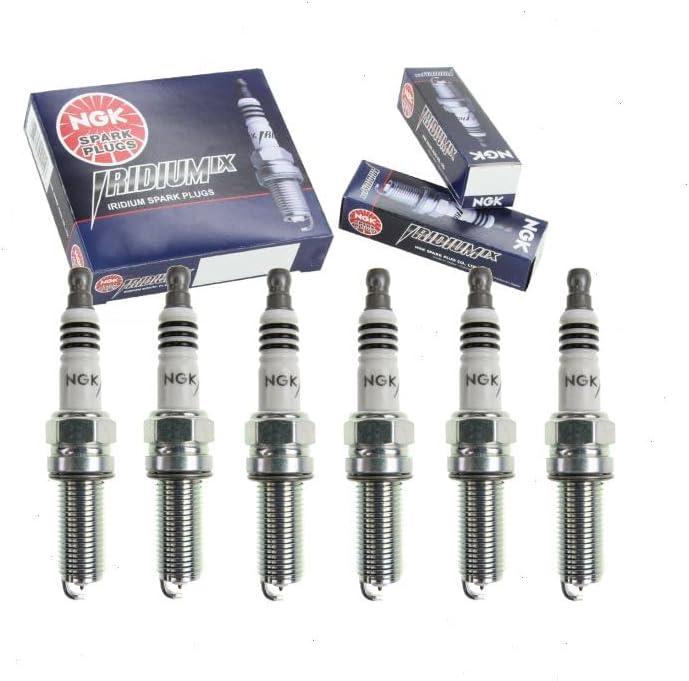 6 pc NGK Iridium IX Spark Plugs compatible with Volkswagen Routan 3.6L V6 2011-2014