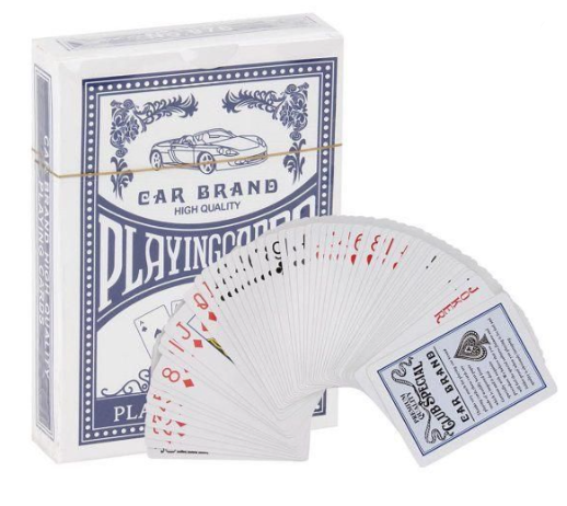 1pk Plastic Coated Playing Cards
