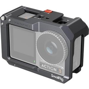 SmallRig Action 5 Pro Action 4 Action 3 Camera Cage for DJI, Protective Cage Compatible for DJI Mic, Protective Frame for Osmo Action 5 Pro Action 4 Action 3-4119C