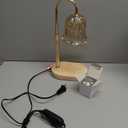 Candle Warmer Lamp Adjustable Timer - Electric Flower Glass Candles Warmers Adjustable Height Dimmable Vintage Base Modern Wax Candles Top Warmers for Small Jar Scented Wax Melts